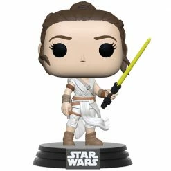 IN STOCK: Funko POP Star Wars: Rey With Yellow Saber With Star Wars Sleeve