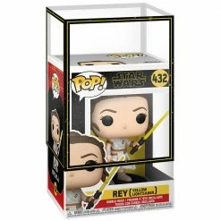 IN STOCK: Funko POP Star Wars: Rey With Yellow Saber With Star Wars Sleeve