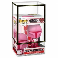 PRE-ORDER: Funko POP Star Wars: Valentines S2 - Mandalorian With SW Sleeve / Protector