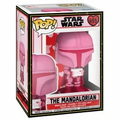 PRE-ORDER: Funko POP Star Wars: Valentines S2 - Mandalorian With SW Sleeve / Protector