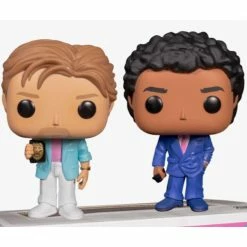 IN STOCK: Funko POP TV: Miami Vice - Crockett & Tubbs 2 Pack With Pop Protector
