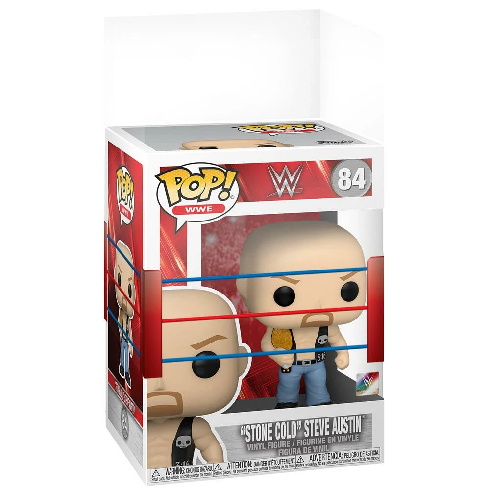 IN STOCK: Funko POP WWE: SC Steve Austin W/Belt With WWE Sleeve