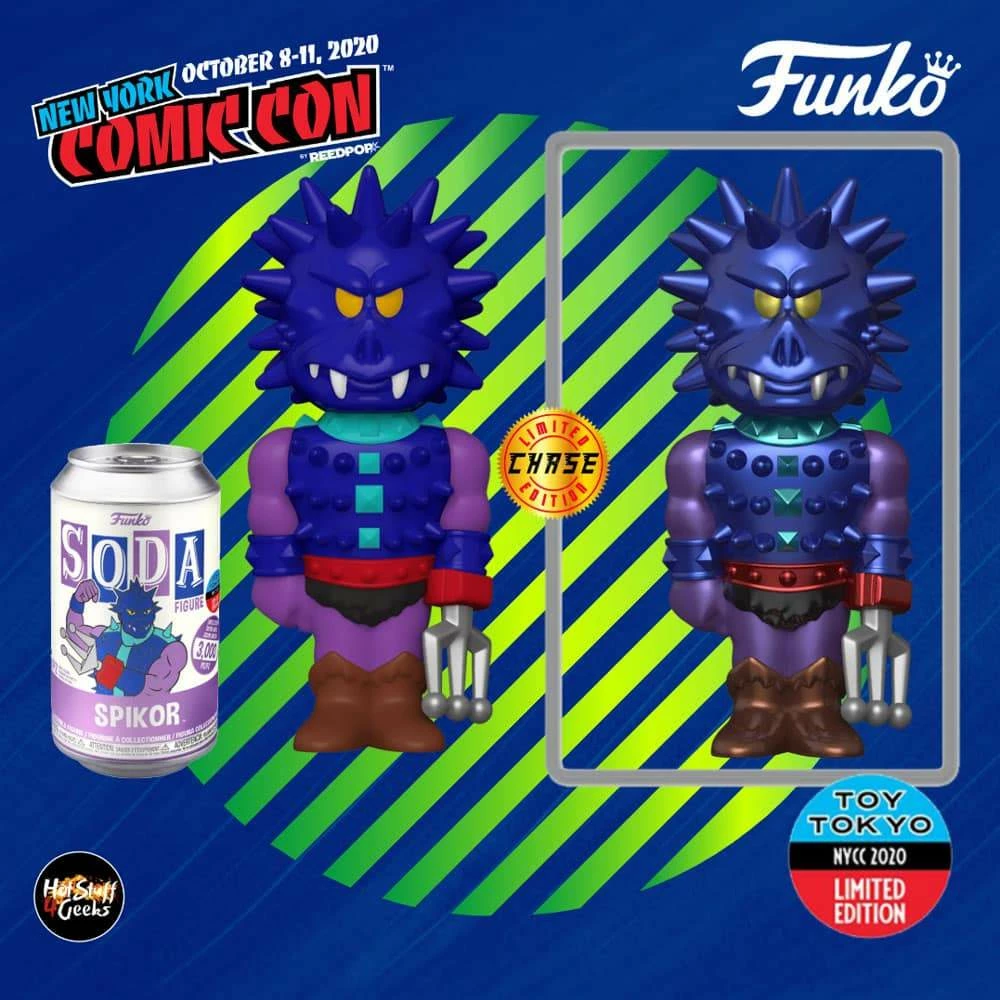 IN STOCK: Funko Vinyl SODA: MOTU - Spikor With Chance Of A Metallic Chase