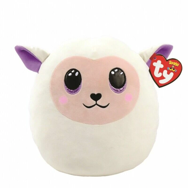 IN STOCK: TY Fluffy Lamb Easter 2022 - Squish-a-Boo - 10"