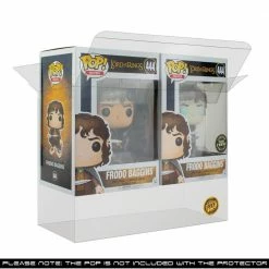 PPJoe Chaser Pack (fits 2 Single Pops) Pop Protector, New 0.40mm Thickness, Rock Solid Funko Vinyl Protection