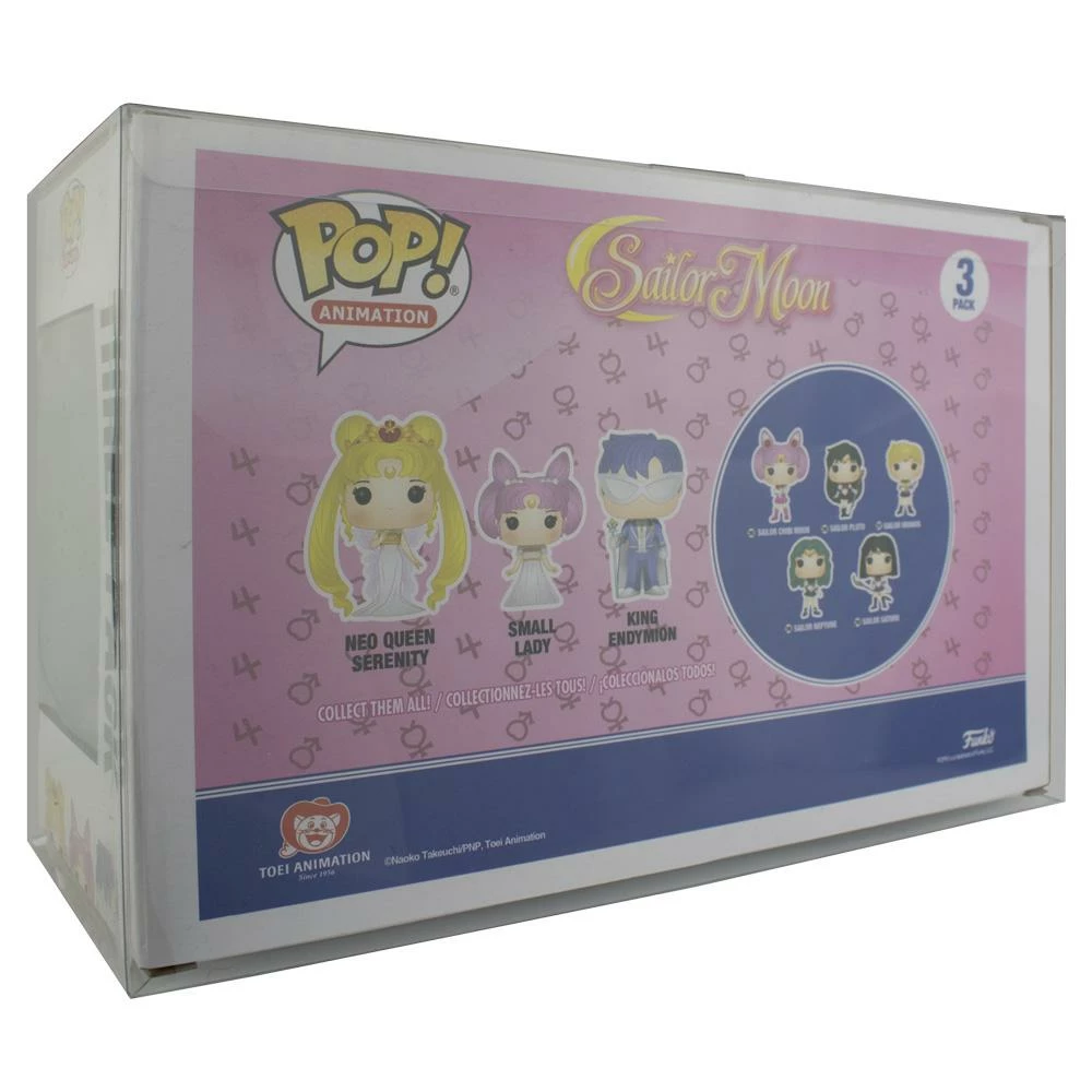PPJoe Sailor Moon 3 Pack Pop Protector, Rock Solid Funko Vinyl Protection