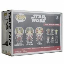 PPJoe Star Wars 3 Pack Biggs/Lobot Pop Protector, Rock Solid Funko Vinyl Protection