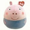 IN STOCK: TY George Pig - Squish-A-Boo - 14"