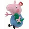 IN STOCK: TY George Pig With Dinosaur - Medium